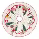 Cubre Árbol Estampado Navideño 60 cm Casaideas