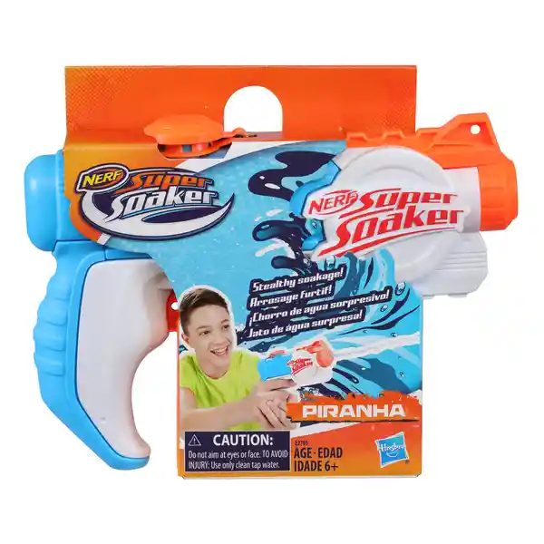 Nerf Pistola Supersoaker Piranha Hasbro