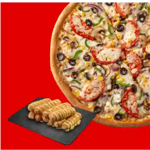 Pizza Familiar + Palitos