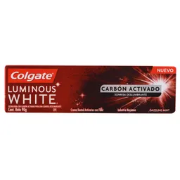 Colgate Crema Dental Luminous White Carbón Activado