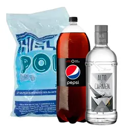 Combo Alto Del Carmen Transparente & Pepsi Zero