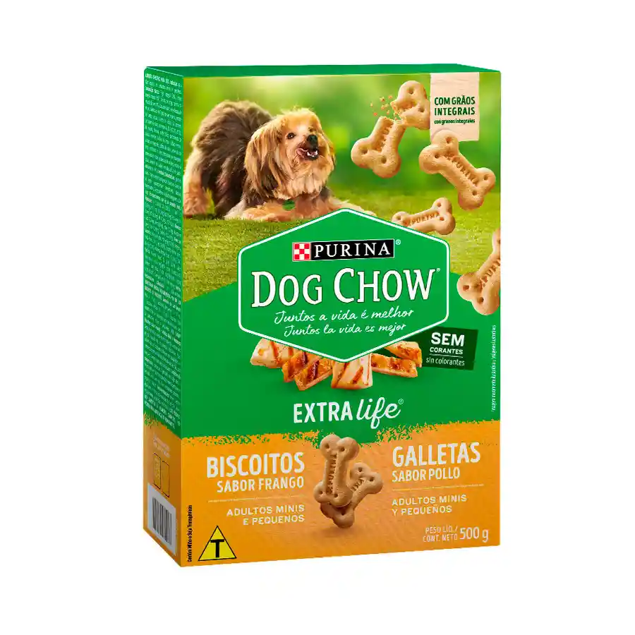 Dog Chow Galleta Para Perro Adulto Mini y Pequeño Sabor Pollo