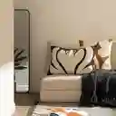 Cojín de Algodón Con Borde de Guirnalda de 40 cm