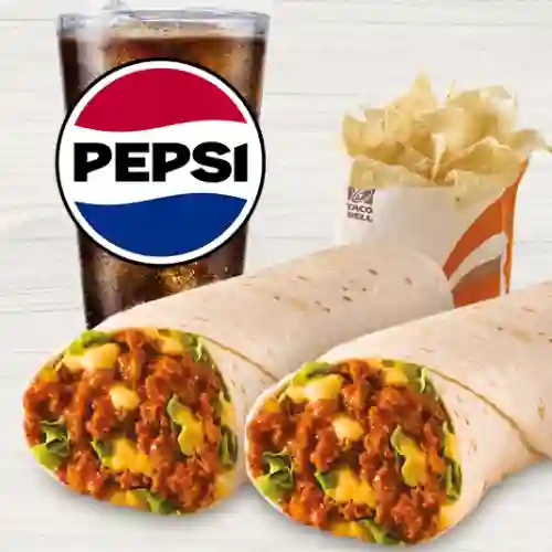 Combo 2 Burritos Chilitos Beef Xl