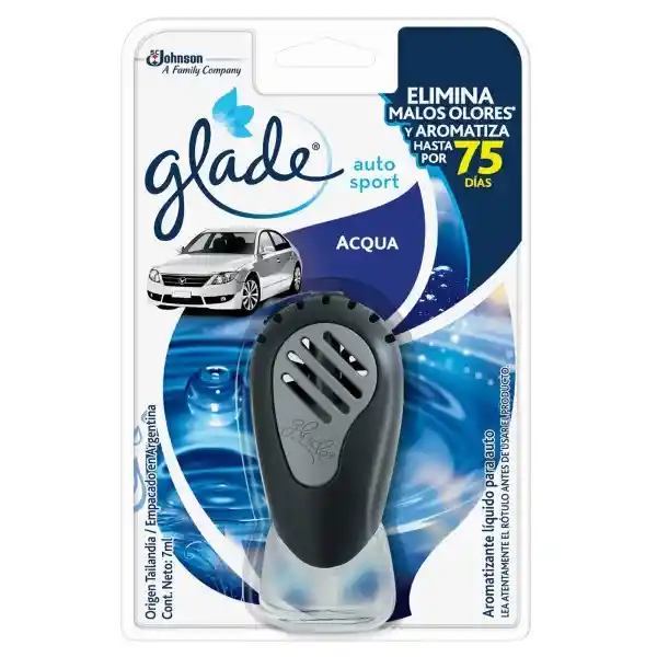 Aromatizante Glade AutoSport Aqua Aparato 7 ml