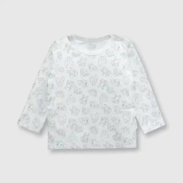 Pack Camiseta Bambi Unisex Blanco/White Talla 18/24M Colloky