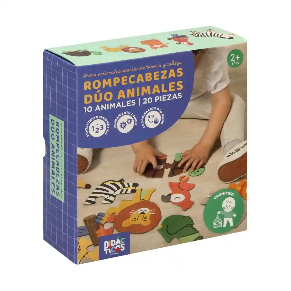 Rompecabezas de 10 Animales Casaideas