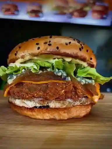 Broaster Blue Cheese + Papas Fritas