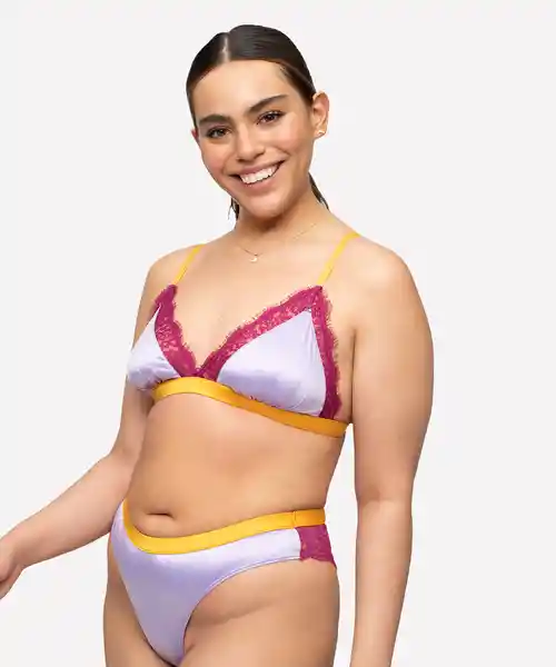 Lounge Panty Culotte Dreamy Encaje Lila Talla M