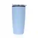 Miniso Vaso de Acero Inoxidable Para Coche Azul 500 mL