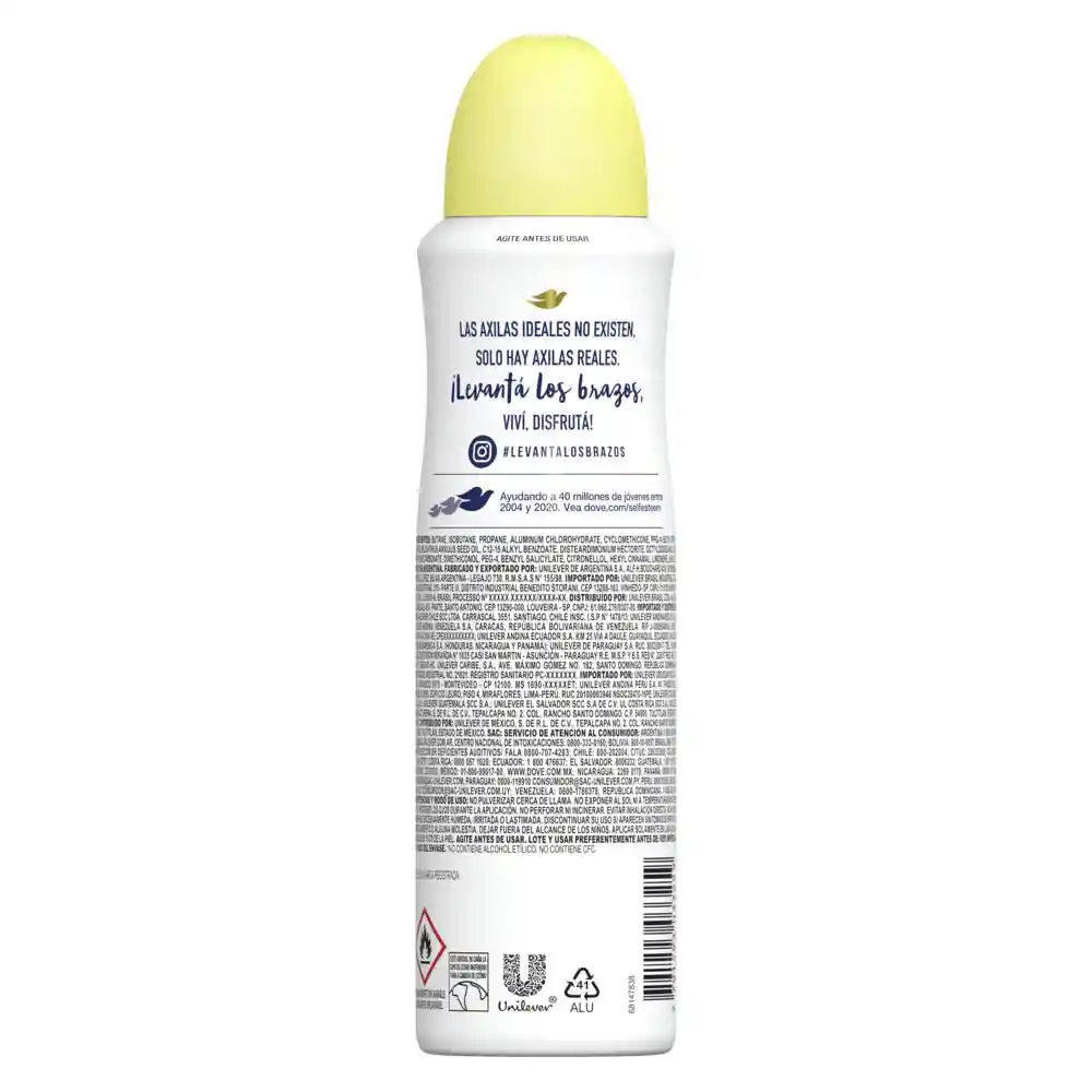 Dove Desodorante Go Fresh Pepino y Té Verde Spray
