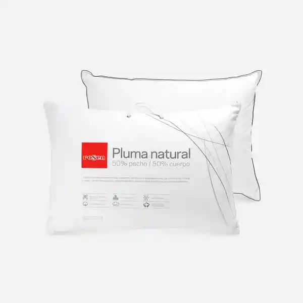 Almohada Pluma Natural 50% Pecho Americana Rosen