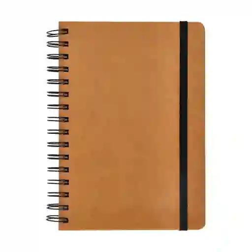 Libreta Forrada Con PU 120 Hojas Con Líneas Café Casaideas