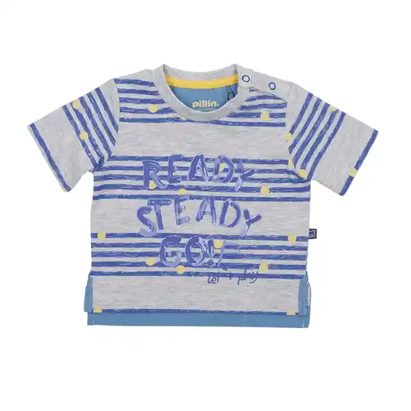 Polera Bebé Niño Azul Pillin 6 M