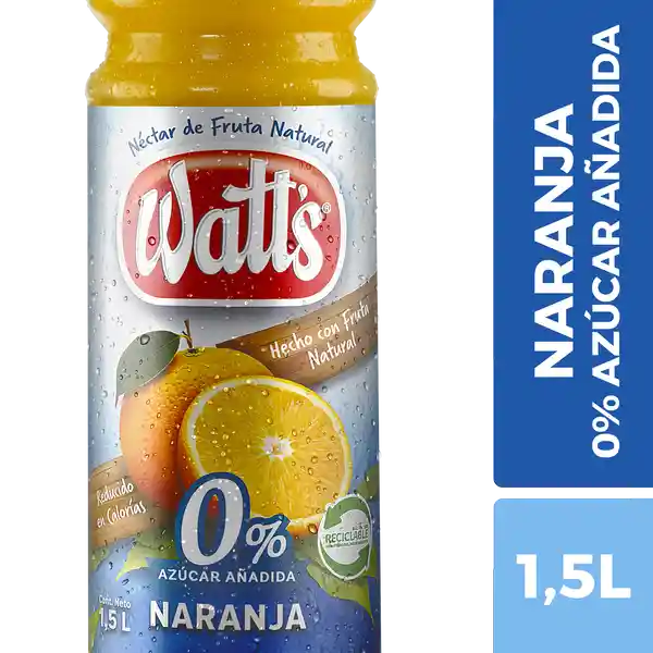 Watts Néctar de Naranja Sin Azúcar 1.5 L