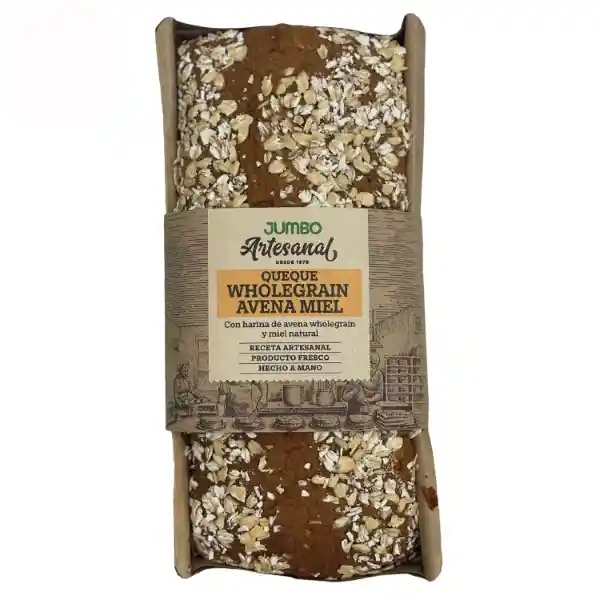 Queque Wholegrain Avena Miel Jumbo Artesanal