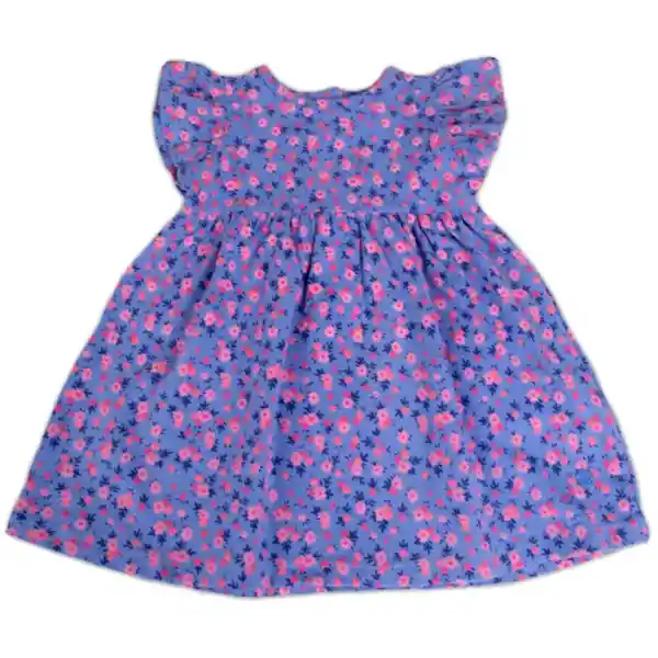 Vestido Bebé Niña Celeste Talla 3 A