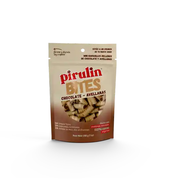 Pirulin Bites Barquillos Rellenos Tradicional 200 g