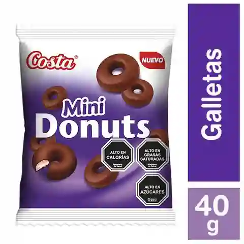 Costa Galleta Mini Donuts con Cobertura de Chocolate