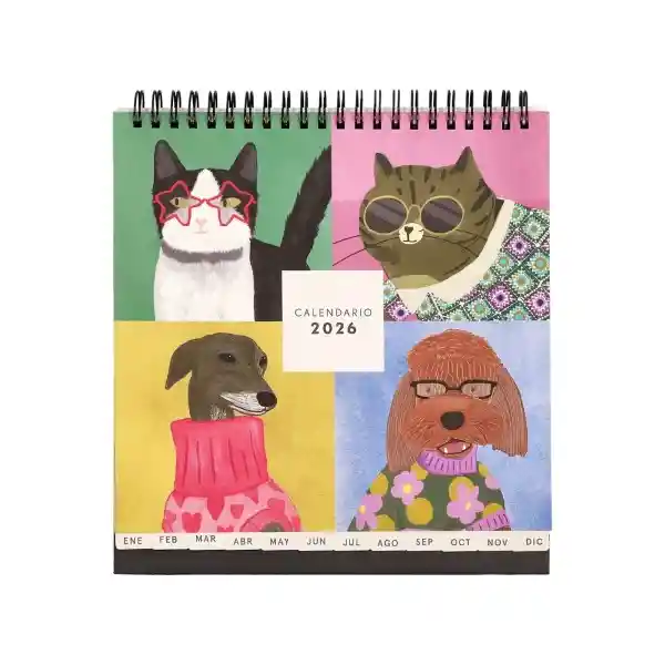 Calendario de Escritorio Ilustrado 2026 Casaideas