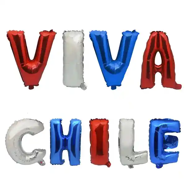 Globo Metalico Viva Chile