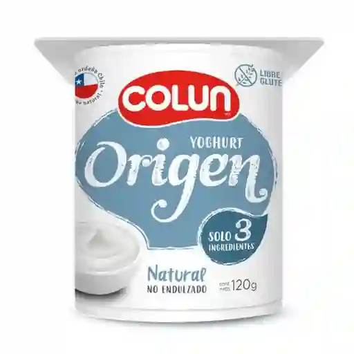 4 x Yoghurt Origen Colun 120 g Natural