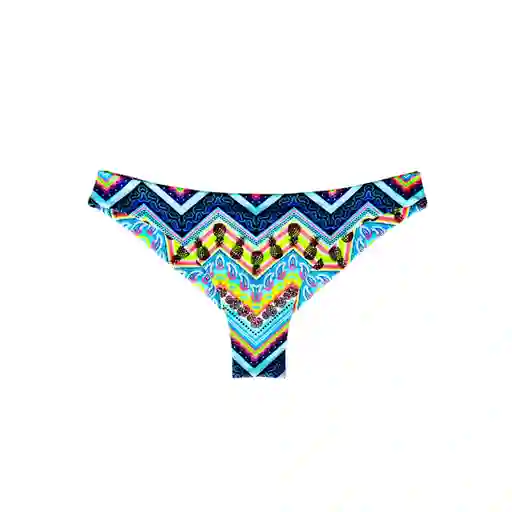 Bikini Calzón Tanga Costura Invisible Est Azul Talla XL Samia