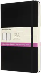 Cuaderno Doble Diseño Grande Negro (Td)
