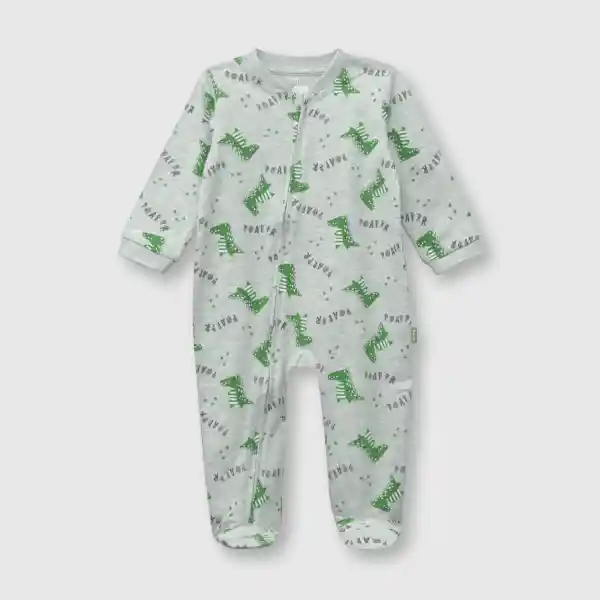 Pijama Entero de Bebé Niño Gris Melange Talla 12/18M Colloky