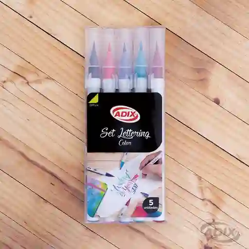Adix Set Brush Pen Rosado/Morado