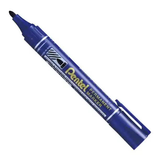 Pentel Marcador Permanente Redondo Azul N450