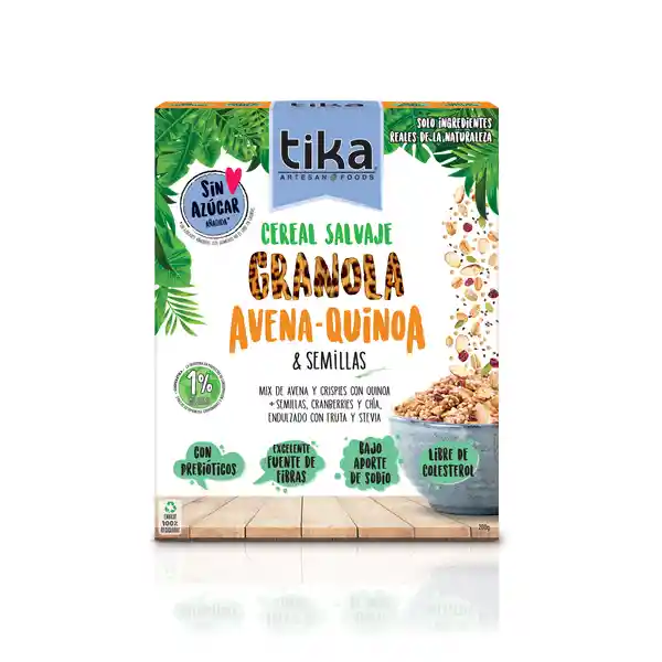 Tika Cereal Salvaje Avena Quinoa