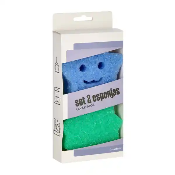 Set de Esponjas Con Forma Para Lavaplatos Casaideas