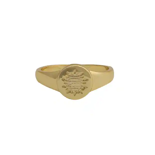 Anillo Queen Baño de Oro Talla 5 Noa Joyas