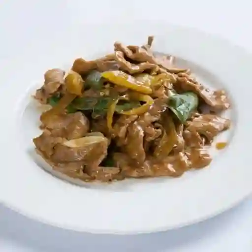 Cerdo Mongoliano Mediano con Arroz