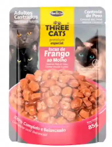 Three Cats Alimento Húmedo Original Gato Castrado Pollo