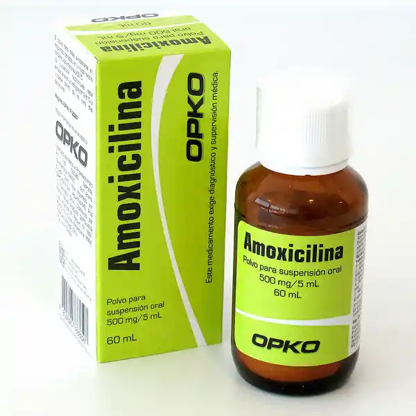 Opko Amoxicilina Polvo para Suspensión (500 mg)