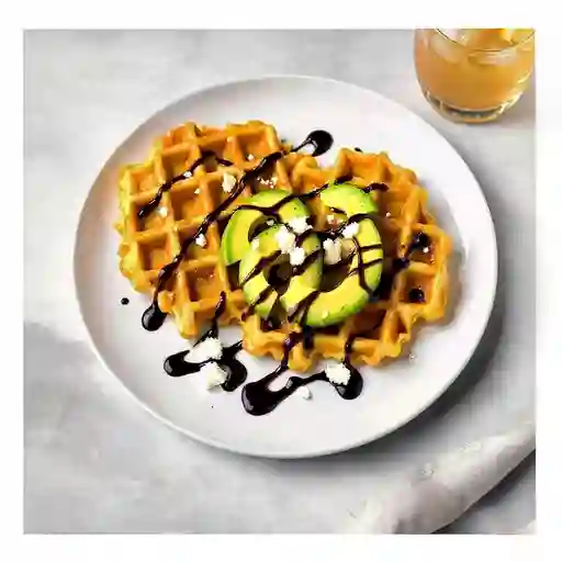 Waffle Salado Bebida