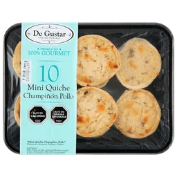   De Gustar  Mini Quiche Pollo Champinon 