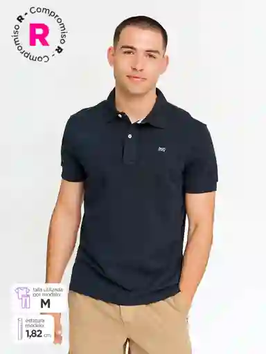 Regatta Polera Manga Corta Piq Negro XL SS25