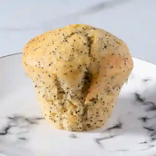Muffin Vegano Limón Amapolas
