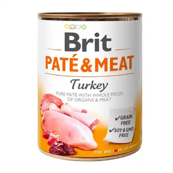 Brit Pate & Meat Perro Turkey 800 g