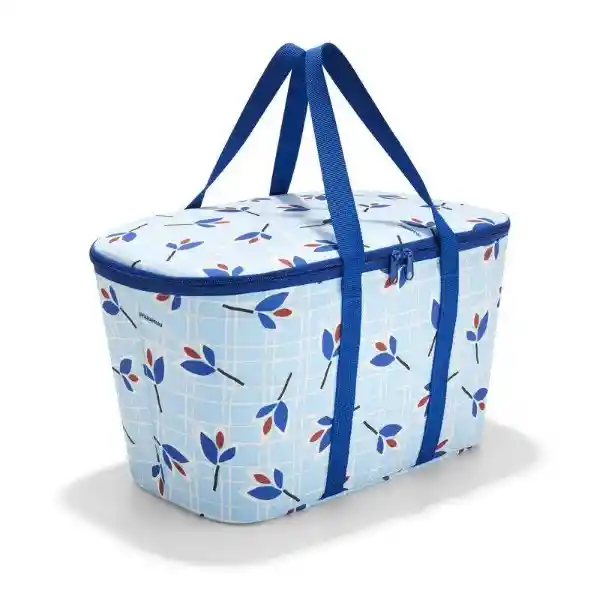 Bolso Térmico Plegable Coolerbag Leaves Blue Reisenthel