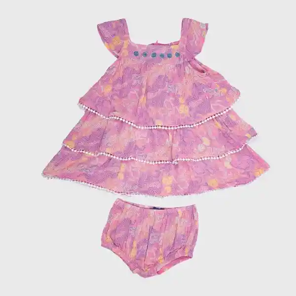 Vestido Bebé Niña Rosa Pillin 18 M