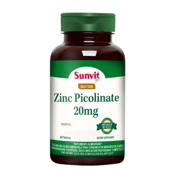 Zinc Sunvitlife Picolinato (20 mg)