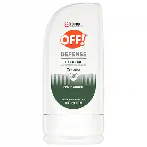 Repelente Para Mosquitos Off! Defense Extreme Gel X 100 Ml