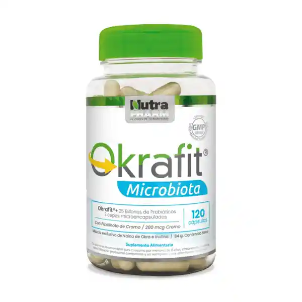 Nutrapharm Suplemento Alimenticio Okrafit Microbiota