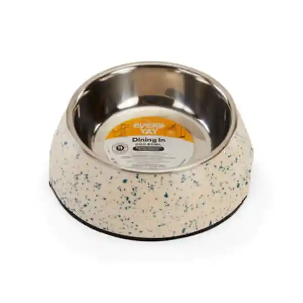 Bowl Para Mascota Moteado Nude Azul 1.7 Tazas