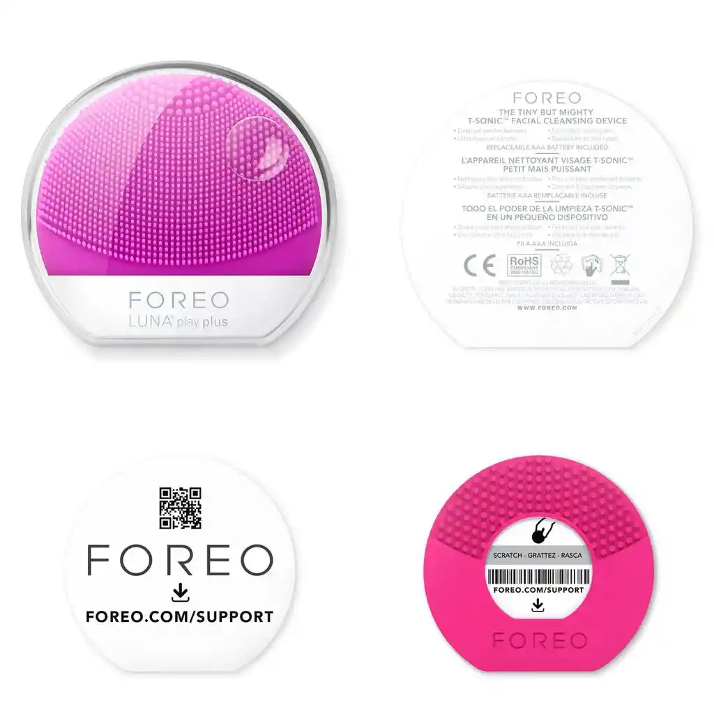 Foreo Luna Cepillo De Limpieza Facial Play Plus Purple