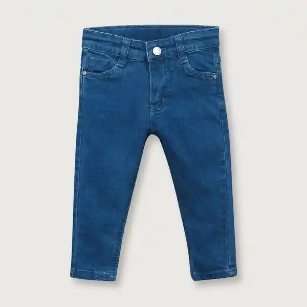 Jean Esencial Básico de Niña Azul Talla 6M Opaline